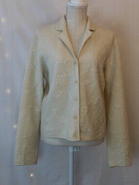 Jones New York Wool Blazer Embroidered